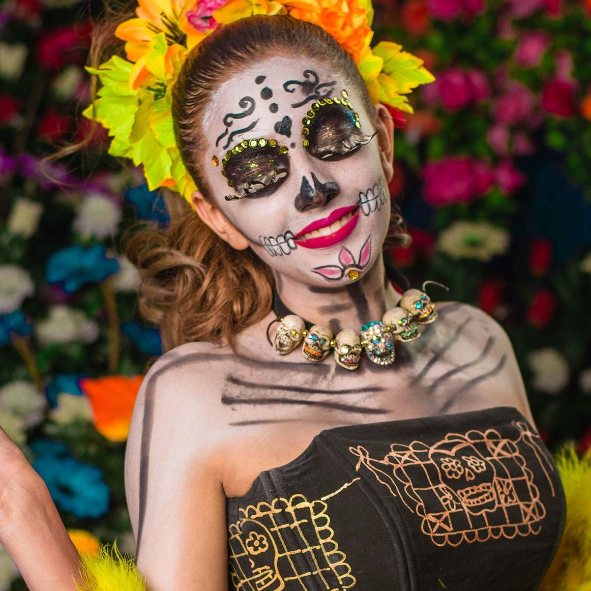 Woman with Painted Face 1 Panteoncito School